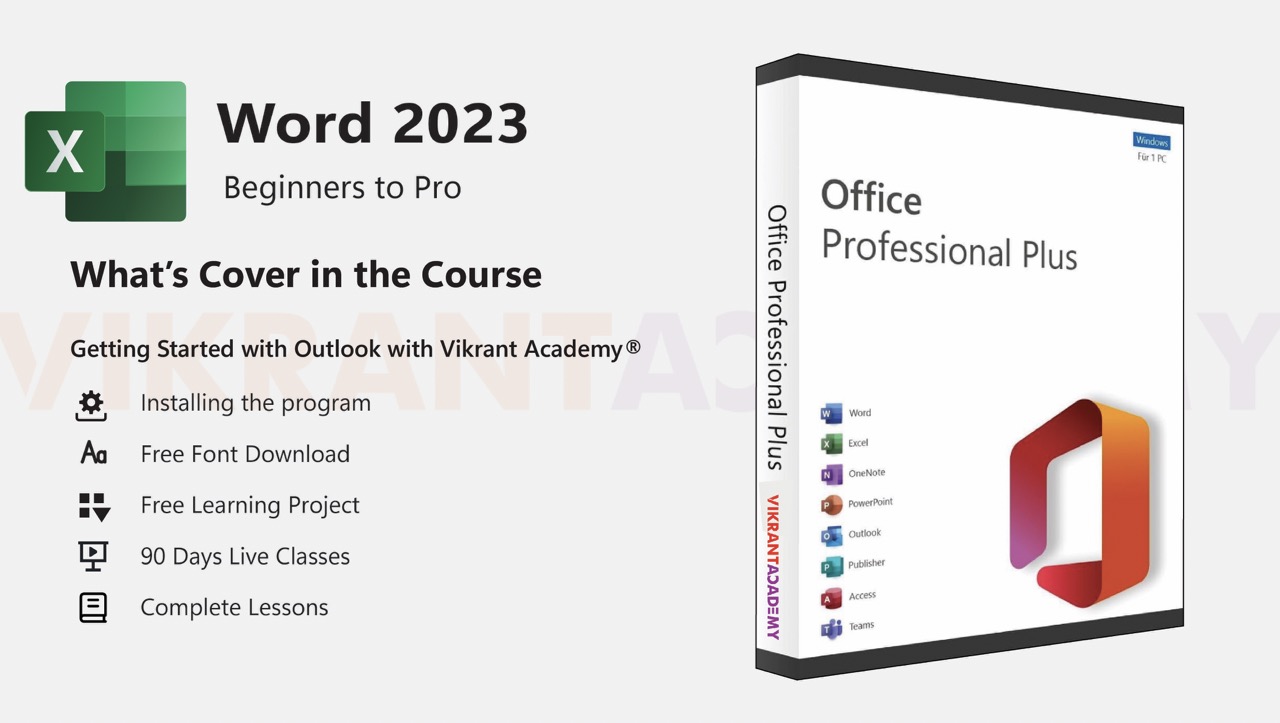 MS Excel-P1-Full Course-Vikrant Academy®