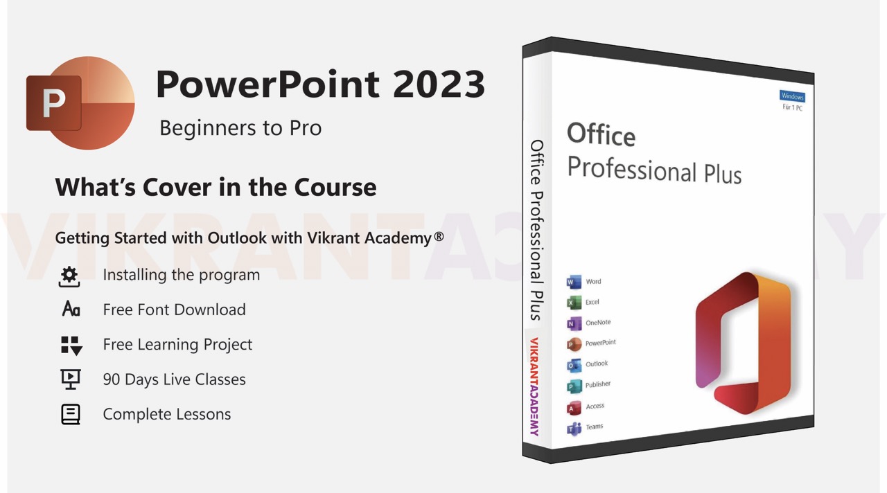 MS PowerPoint-P1-Full Course-Vikrant Academy®