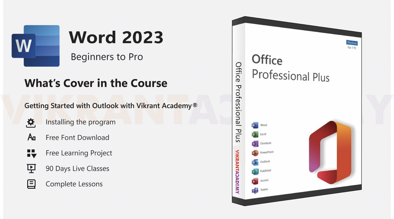 MS Word-P1-Full Course-Vikrant Academy®